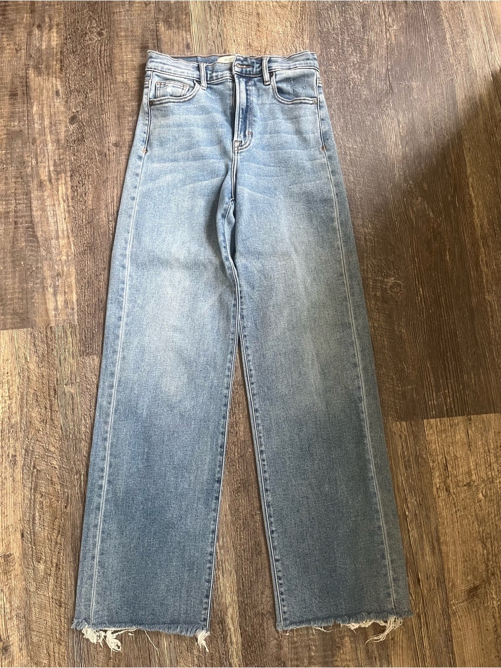 Classic Light Blue Wide Leg Jeans - Women's Flare & Wide Leg